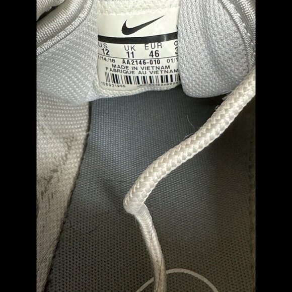 Size 12‎ - Nike Air Max Axis GS Mens Gray Athletic Shoes Sneakers AA2146-010 - Picture 10 of 12